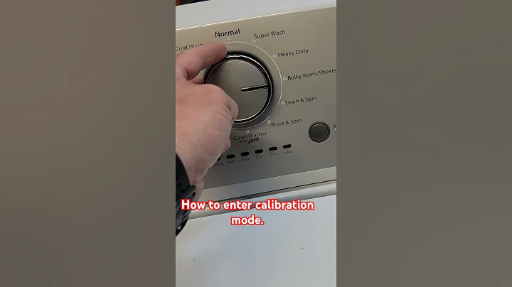 How to Enter Calibration Mode | Whirlpool & Maytag washer