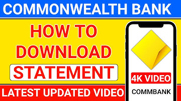 how to get bank statement commonwealth app | how to download commonwealth bank statement
