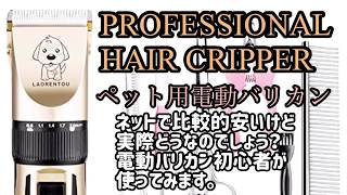 【実践】ペット用電動バリカン　Professional hair clipper でワンコの部分バリカンカット