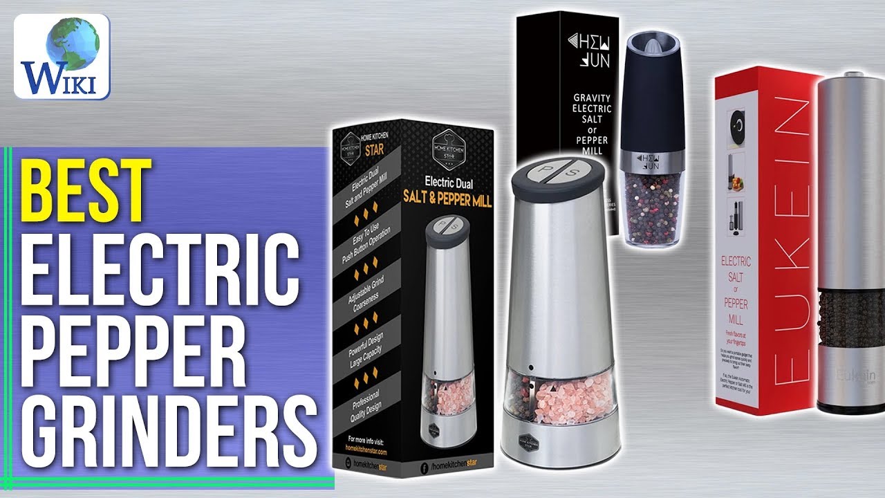 Gravity Electric Salt and Pepper Grinder Set of 2,USB Rechargeable Kitchen Electric Pepper Mill with Adjustable Grinder and LED Light,Tall Glass Salt and Pepper Grinders Refillable 