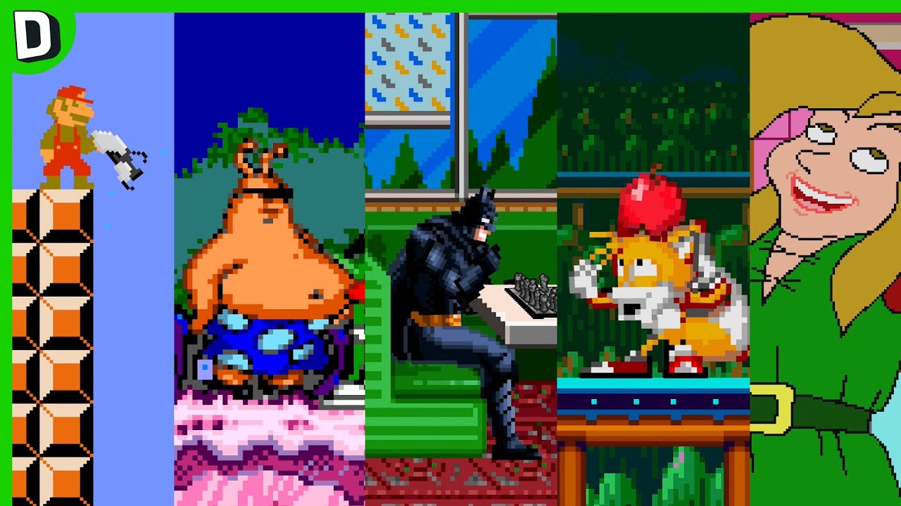 Mario! Batman! Link! - Dorkly Bits Grab Bag #12 - YouTube