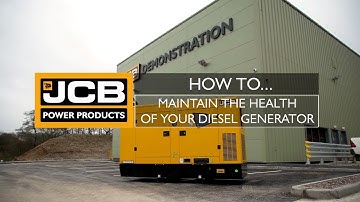 JCB Power Products - How to maintain the health of your Diesel Generator