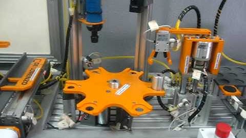 Planta CIM controlada por dos microcontroladores PIC16f887 PIC MIKROC PRO