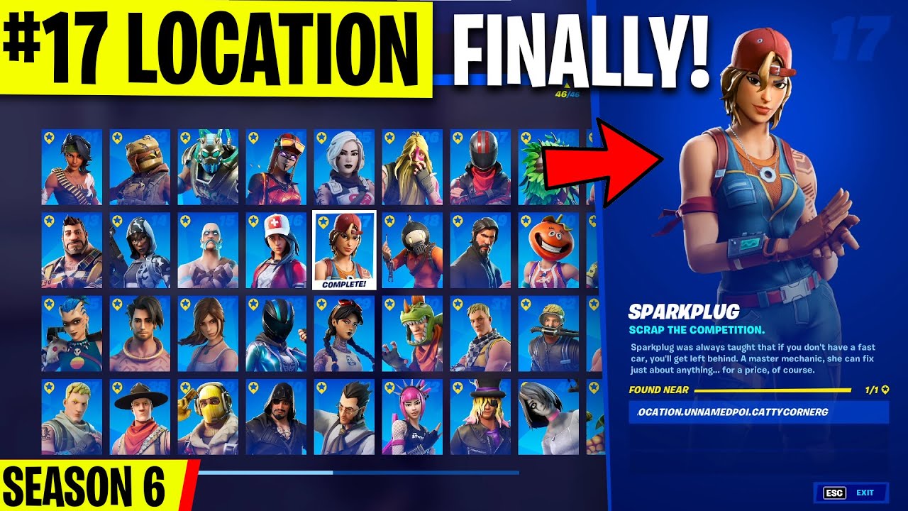 *NEW* NPC #17 LOCATION (SparkPlug) FINALLY UNLOCKED! - Season 6