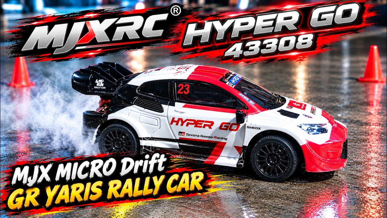 【香港現貨】MJX R/C HYPER GO 1:43 2023 GR YARIS RALLY1 拉力車 | 磁吸車殼