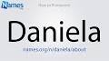 daniela pronunciation from m.youtube.com