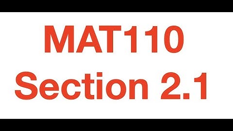MAT110 Section 2.1 - Systems of Linear Equations With Unique Solutions