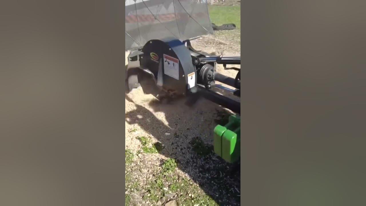 Tractor 3pt stump grinder time lapse bulldogtractor bulldogtractor