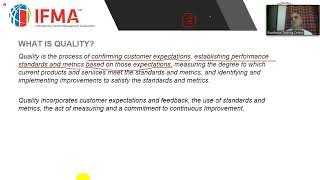 The Certified Facility Manager ( CFM ) - Quality - Part 10
