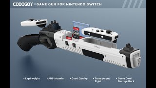 Shooting Game Gun Controller Compatible with Switch/Switch OLED Joy-Con Hand Grip Motion Controller screenshot 3