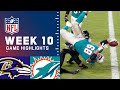 Ravens vs. Dolphins Week 10 Highlights | NFL 2021