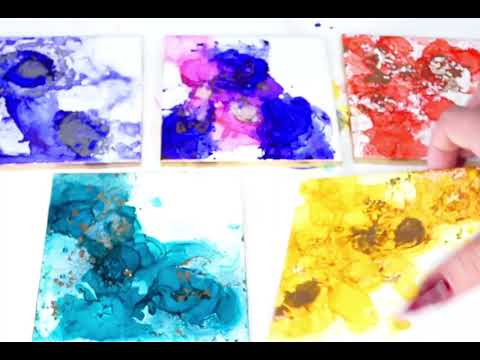 Alcohol Inks and Surfaces