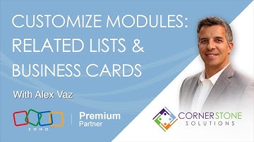 Related Lists & Business Cards | Customizing Zoho Modules