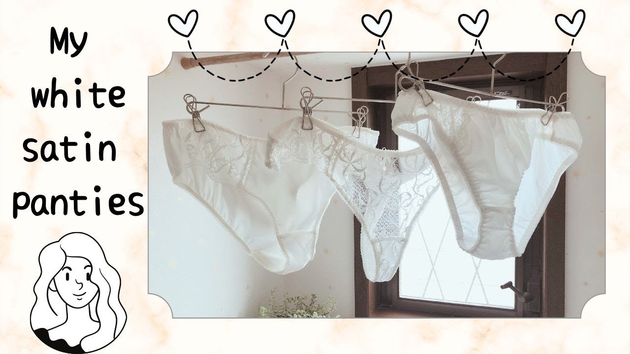 White Satin Panties (vertical video) / My underwear colleciton 