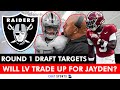 Raiders draft targets for round 1 of the 2024 nfl draft  will vegas trade up for jayden daniels