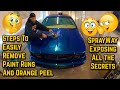 How to cut and buff  wet sand to remove paint runs  orange peel in clear coat  96 chevy impala ss