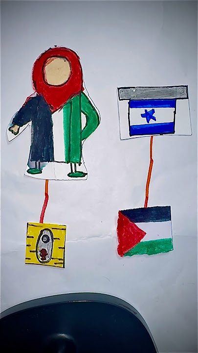 Palestine 🇵🇸  vs Israel 🇮🇱 flag drawing ✍️ #shorts #drawing #painting