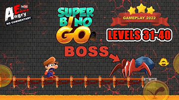 Super Bino Go - Levels 31-40 + BOSS / Gameplay Walkthrough (Android Game)