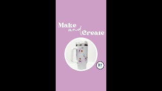 Flower UV DTF on Shimmer Tumbler