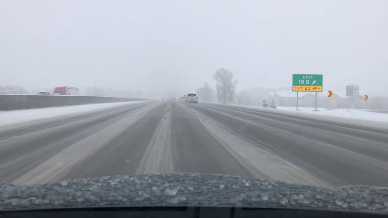 Winter Storm POV Driving Video - YouTube