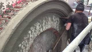 Solid Plastering. Building A Pediment