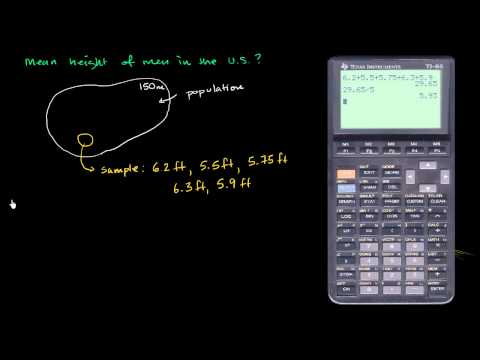 Sample mean versus population mean