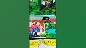 Deforestation and afforestation for School project | EVS project model  #schoolproject #evs #shorts