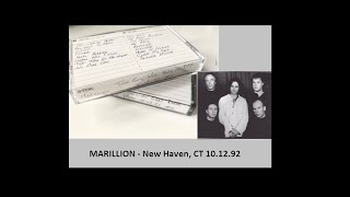 Marillion - AUDIO - New Haven, CT 10.12.1992