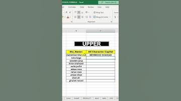 Microsoft Excel Function upper #excel #windows #microsoftexcel  #tutorial #exceltips
