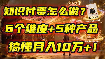 知识付费怎么做？| 2025年马哥揭秘“商业蓝图”：6个维度+5种产品，搞懂月入10万+！