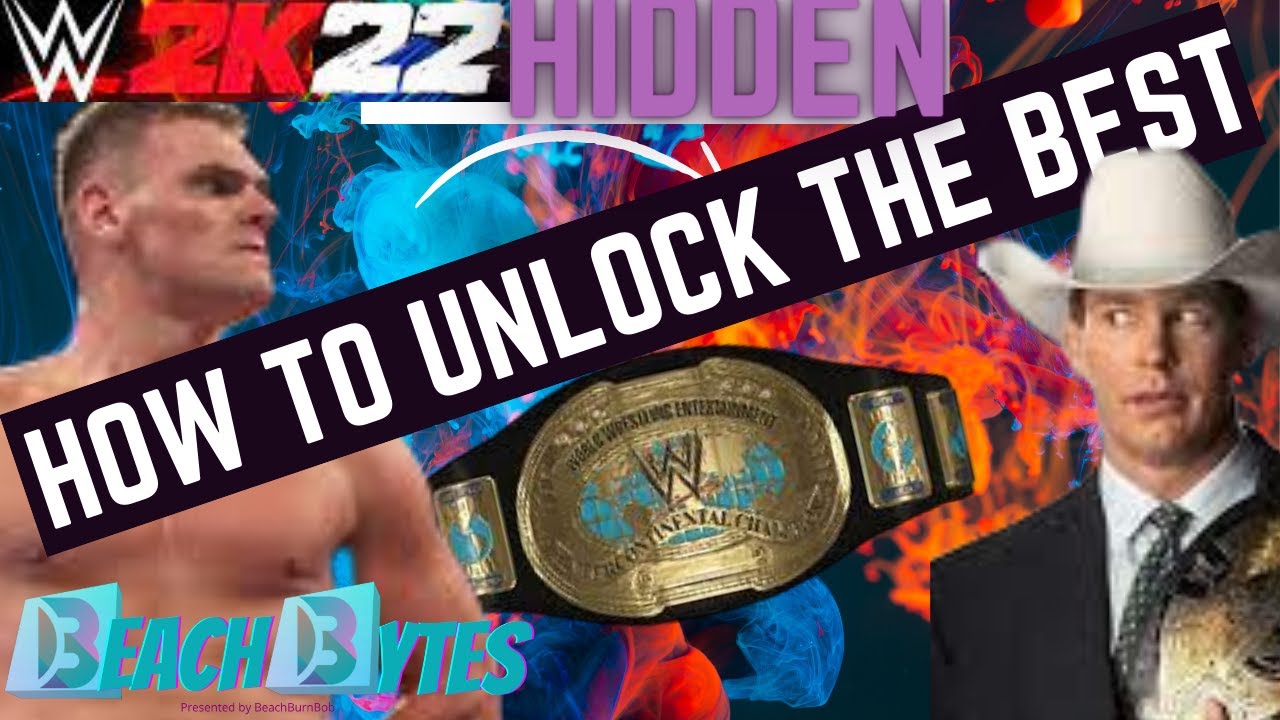how to unlock the intercontinental belt in wwe 2k22 YouTube