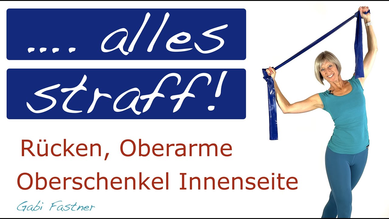 🍒 25 min. straffen am Oberkörper-Rücken-Oberarme und Oberschenkel-Innenseite | mit dem Band