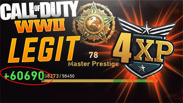 How to Actually get 4XP - MASTER PRESTIGE SECRETS REVEALED! (COD WW2)
