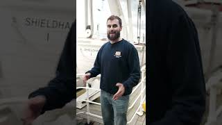These lifeboats won't save you! #steamship #shieldhall #steam #ship #shorts