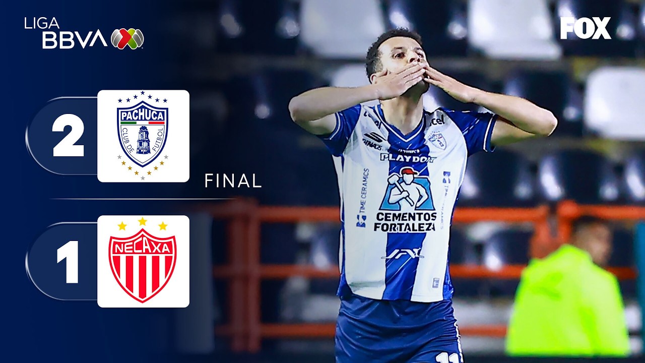 PACHUCA 2-1 NECAXA | RESUMEN Y GOLES | LIGA MX | CLAUSURA 2025 | JORNADA 9