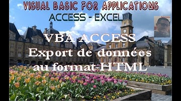 VBA ACCESS - Export HTML personnalisé depuis un formulaire