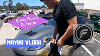 Corey Funk 's Corvette wrap REMOVED & other shenanigans