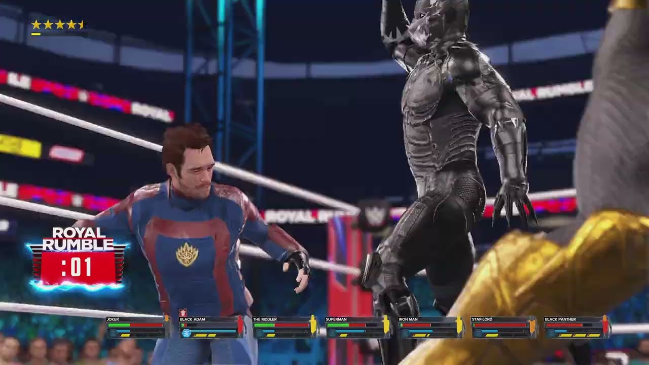 WWE 2K23 Marvel vs DC royal rumble match