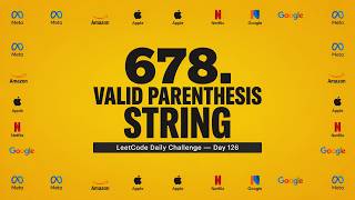 #leetcode 678. Valid Parenthesis String #day126 #dailycodingchallenge #