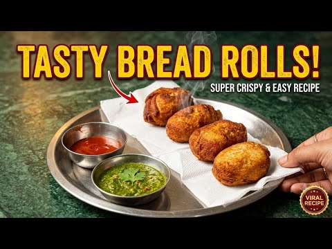 Tasty Bread Rolls Recipe 😋🔥 | Crispy & Easy