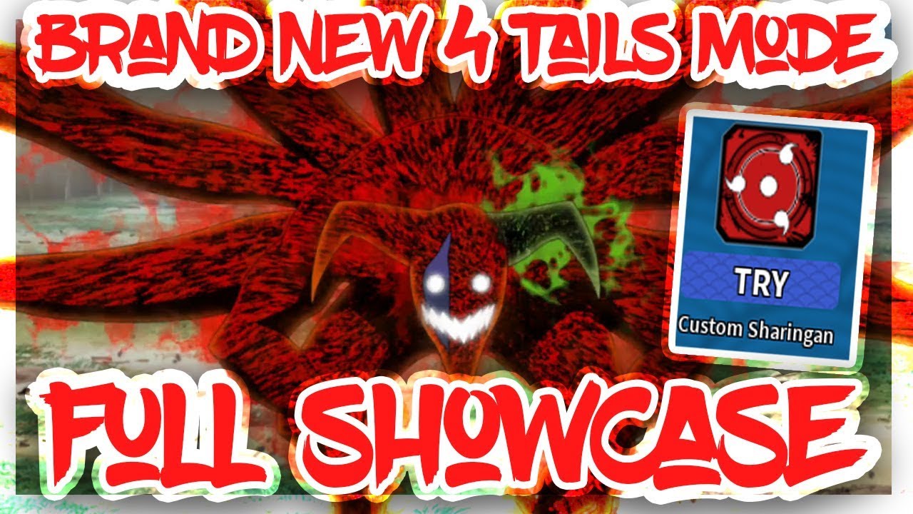 Huge New Updatenew 4 Tails Mode Full Showcasehow To Make Your Own In Kg Nrpgroblox Naruto Beyond