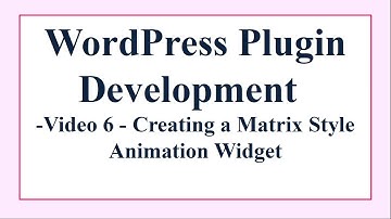 Making a WordPress Matrix Animation Plugin.Video 6 – Designing the Logic for our Javascript code