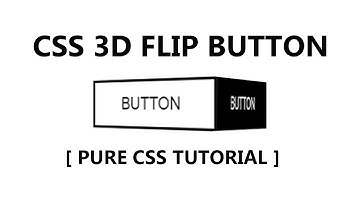 Css 3d Flip Button Hover Effect - Pure Css Tutorial