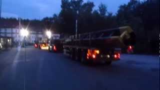 Schulze Transporte Schöningen 24,20m Stahlkonstruktion Telesattel Teletrailer Nooteboom Actros