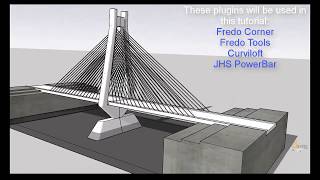Easy Cable Stayed Bridge by SketchUp screenshot 2