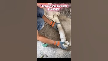 "How to Fix Bathroom Drain Pipes | Quick Plumbing Hack!"
