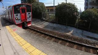 【815系】豊肥本線熊本駅行列車が光の森駅に到着