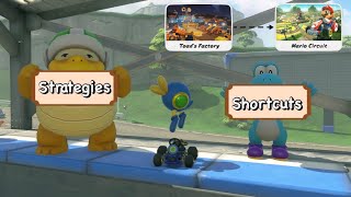 Shortcuts&Strategies for Toads Factory to Mario Curcuit #intermissionrevolution #mariokartworld #mkw