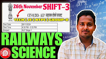 RRB ALP Previous Science Questions |తెలుగులో సరైన వివరణ | 26 Nov Shift-3| #alp #science