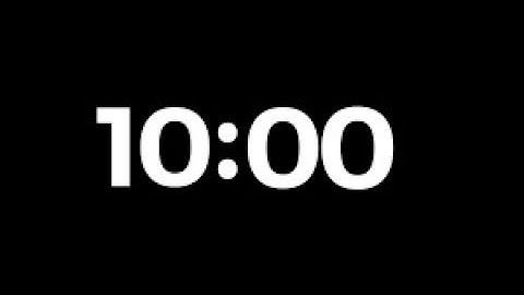 10 Minute Timer ⏱️ | No Music | Countdown with Alarm | Perfect for Study, Workout & Focus